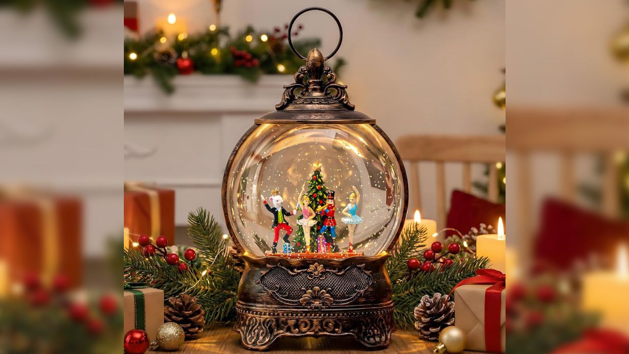 Ralph Lauren Christmas Aesthetic - Christmas Snow Globe Lantern