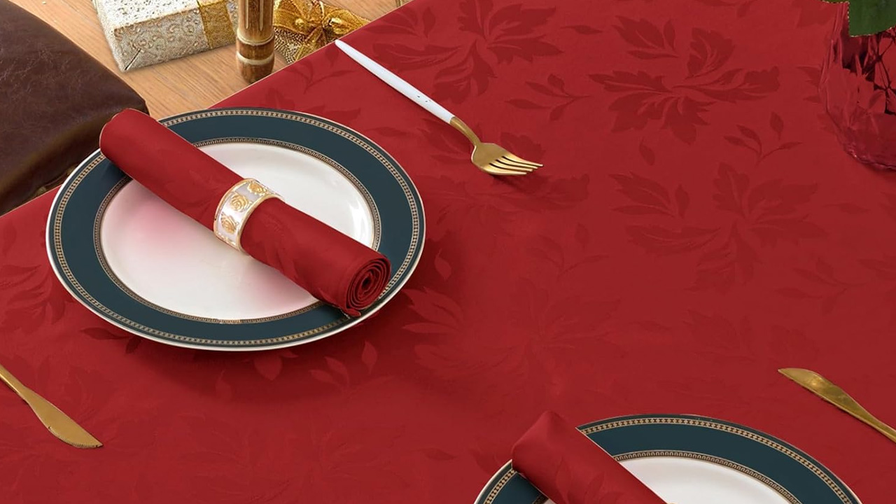 Romanstile Christmas Jacquard Rectangle Tablecloth