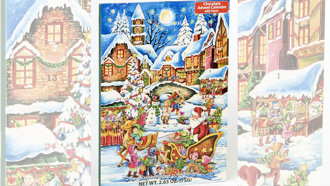 Santa's Here Chocolate Advent Calendar