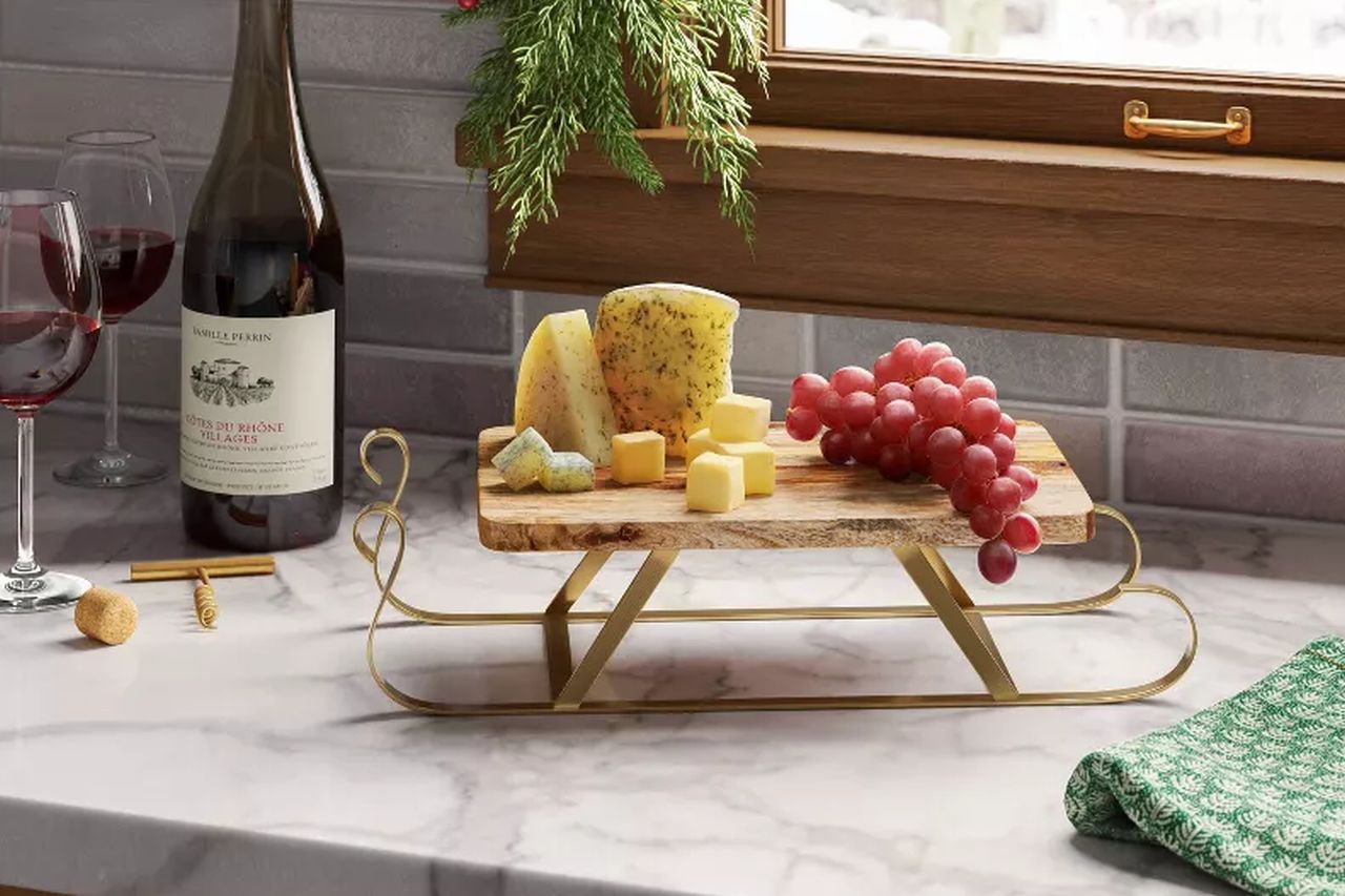 Sleigh Figural Serving Board