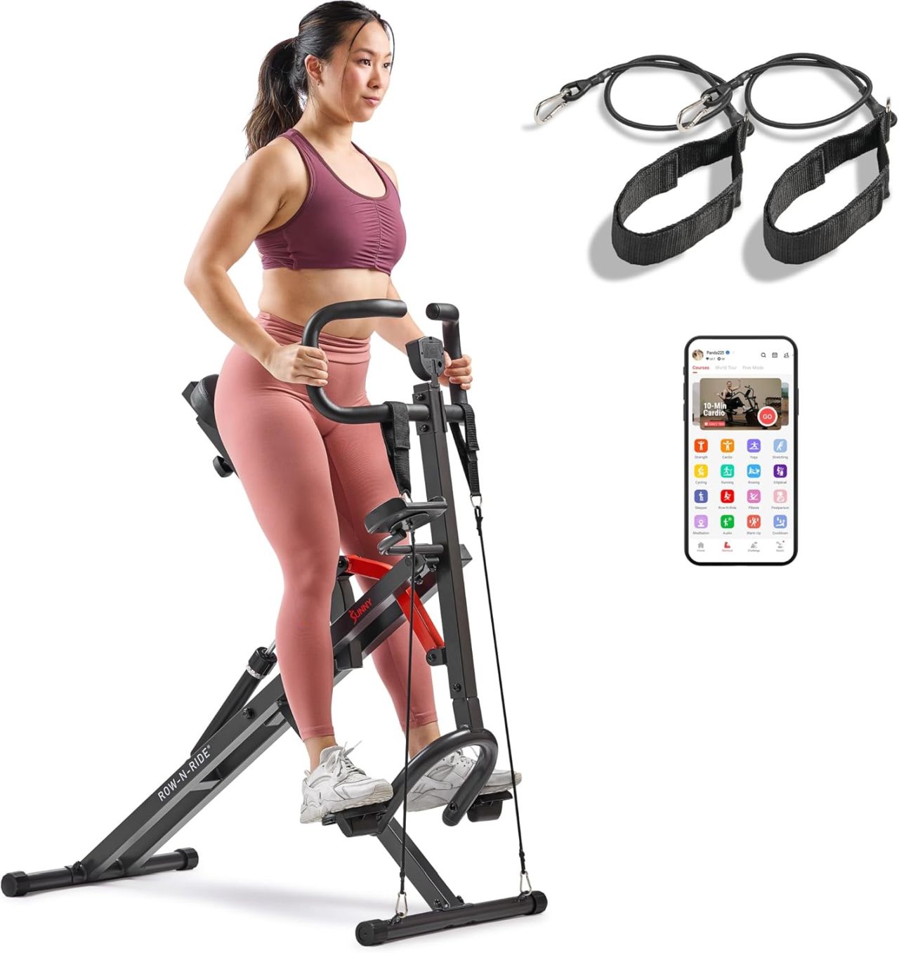 Sunny Health & Fitness Row-N-Ride PRO