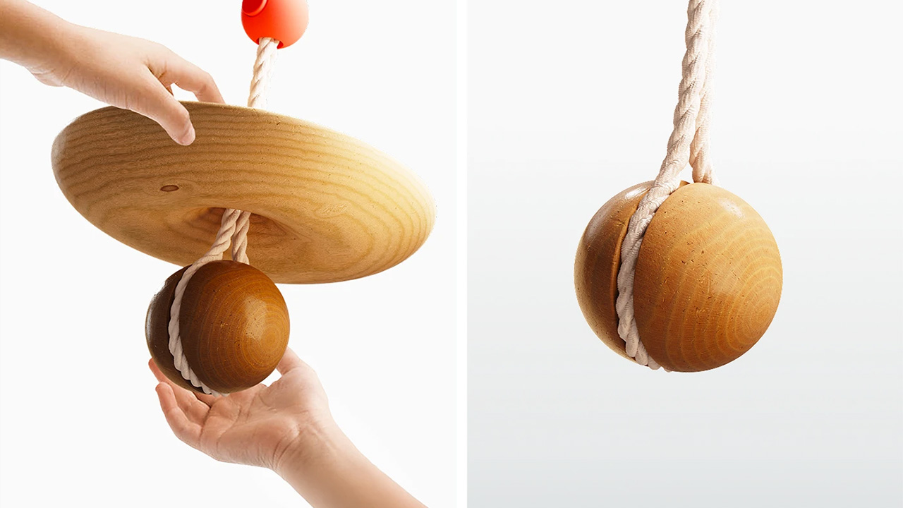 flip the disk upside down by removing the grooved ball