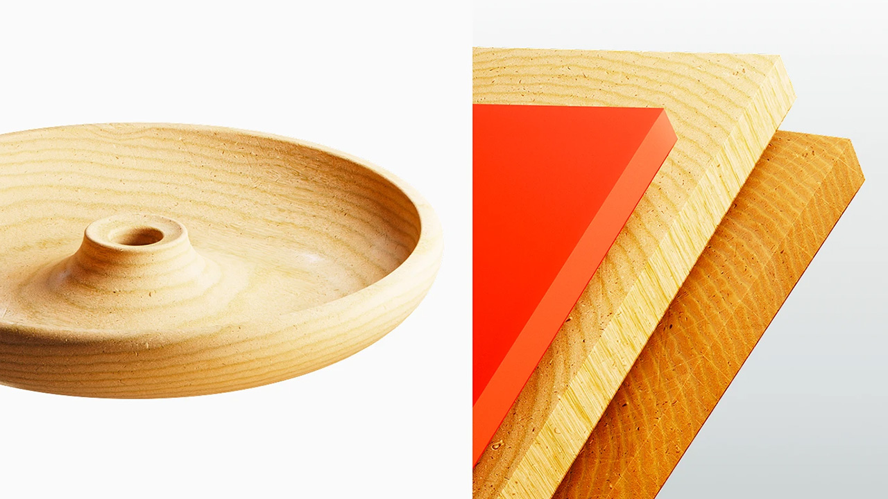 The birddy swing is made from natural wood