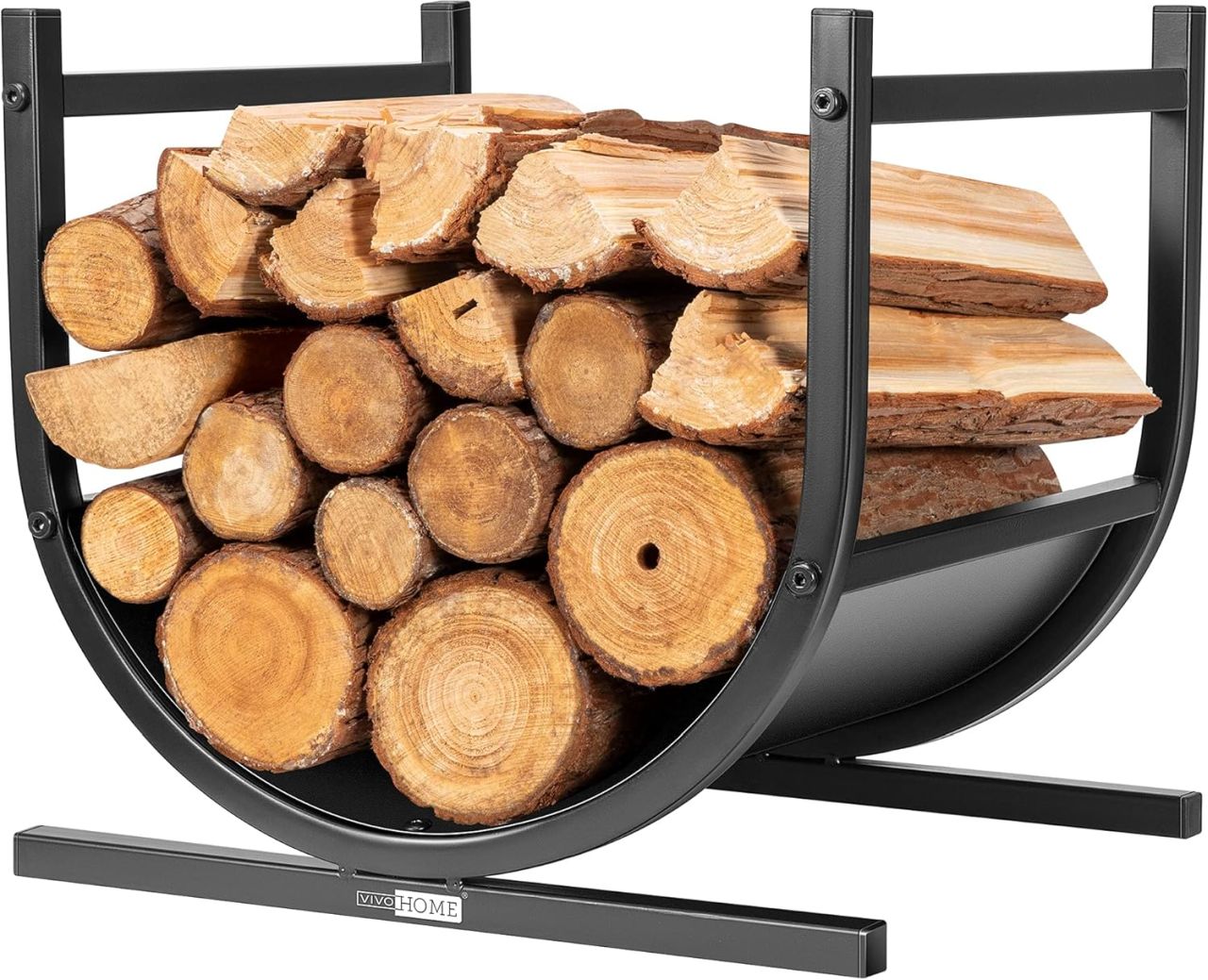 VIVOHOME 17-Inch Decorative Firewood Storage Log Rack