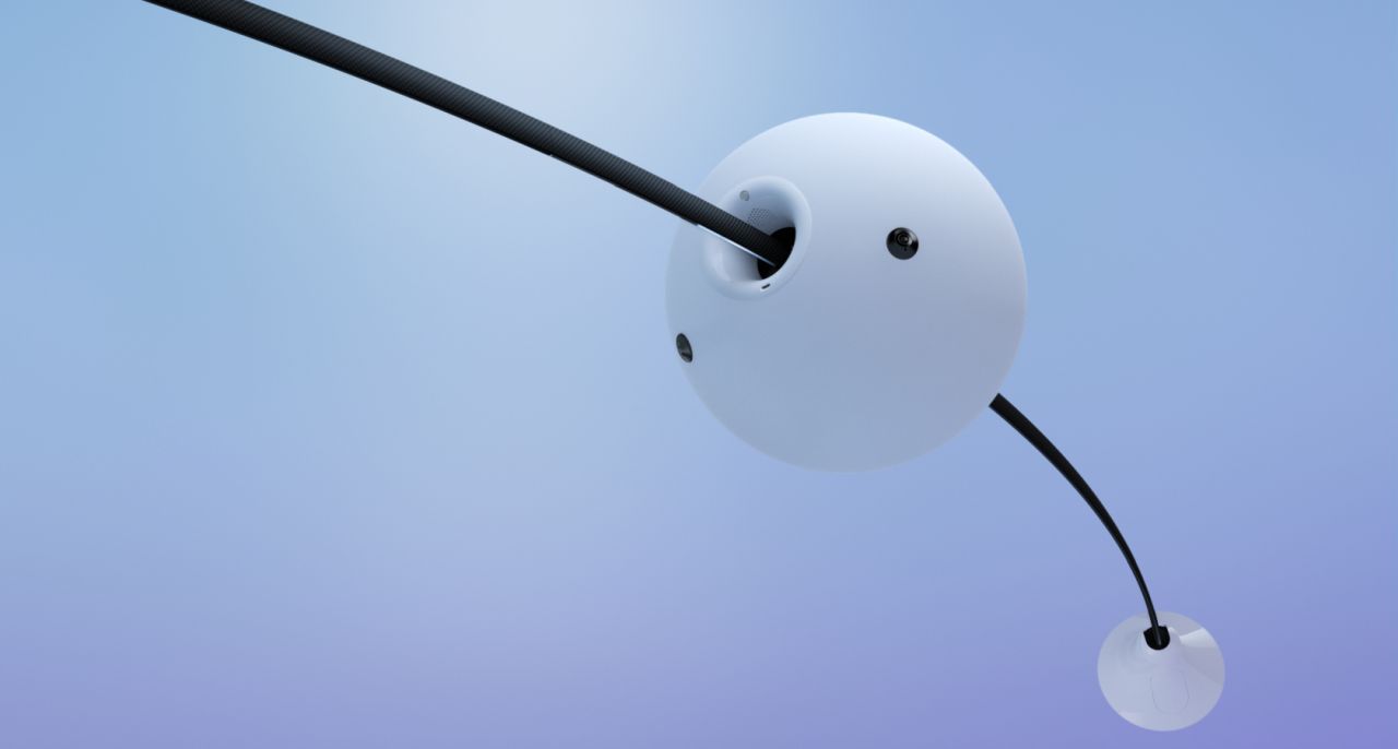 White Rabbit Home Robot Moves With You to Provide Light and Music on the Spot