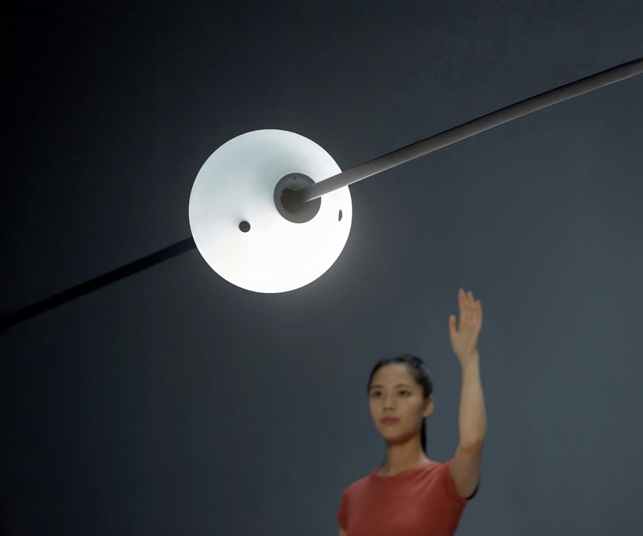 White Rabbit Home Robot Moves With You to Provide Light and Music on the Spot