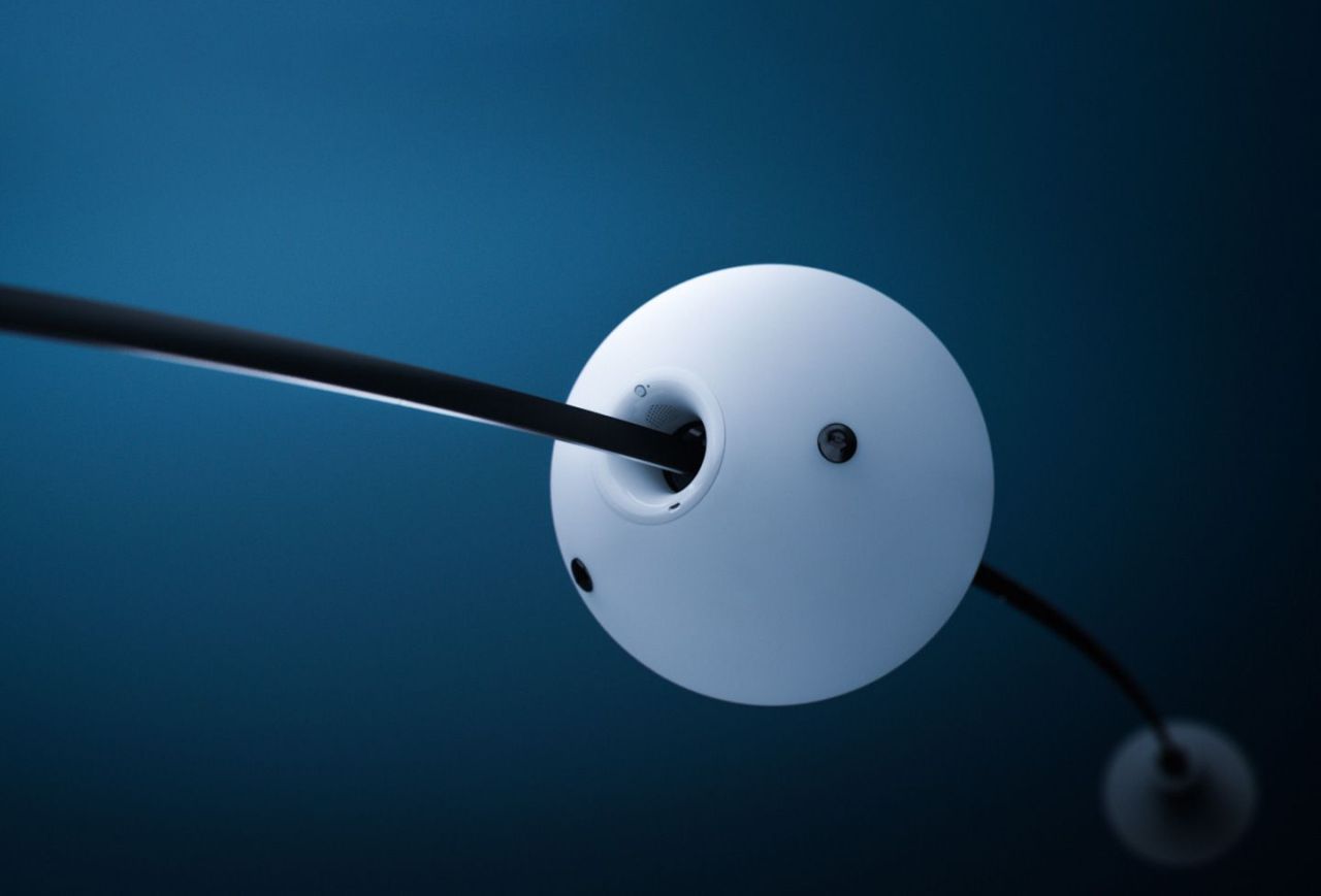 White Rabbit Home Robot Moves With You to Provide Light and Music on the Spot