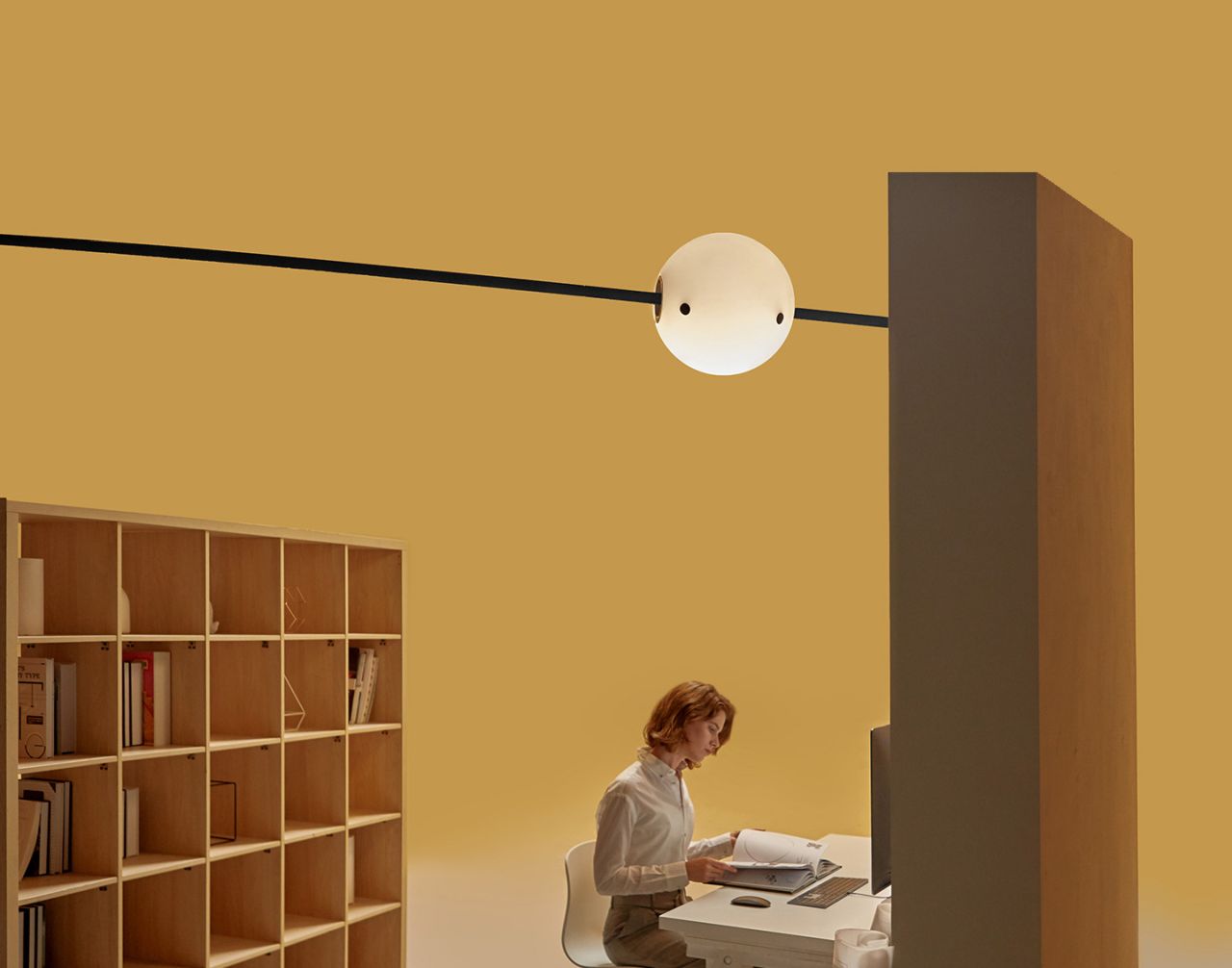 White Rabbit Home Robot Moves With You to Provide Light and Music on the Spot