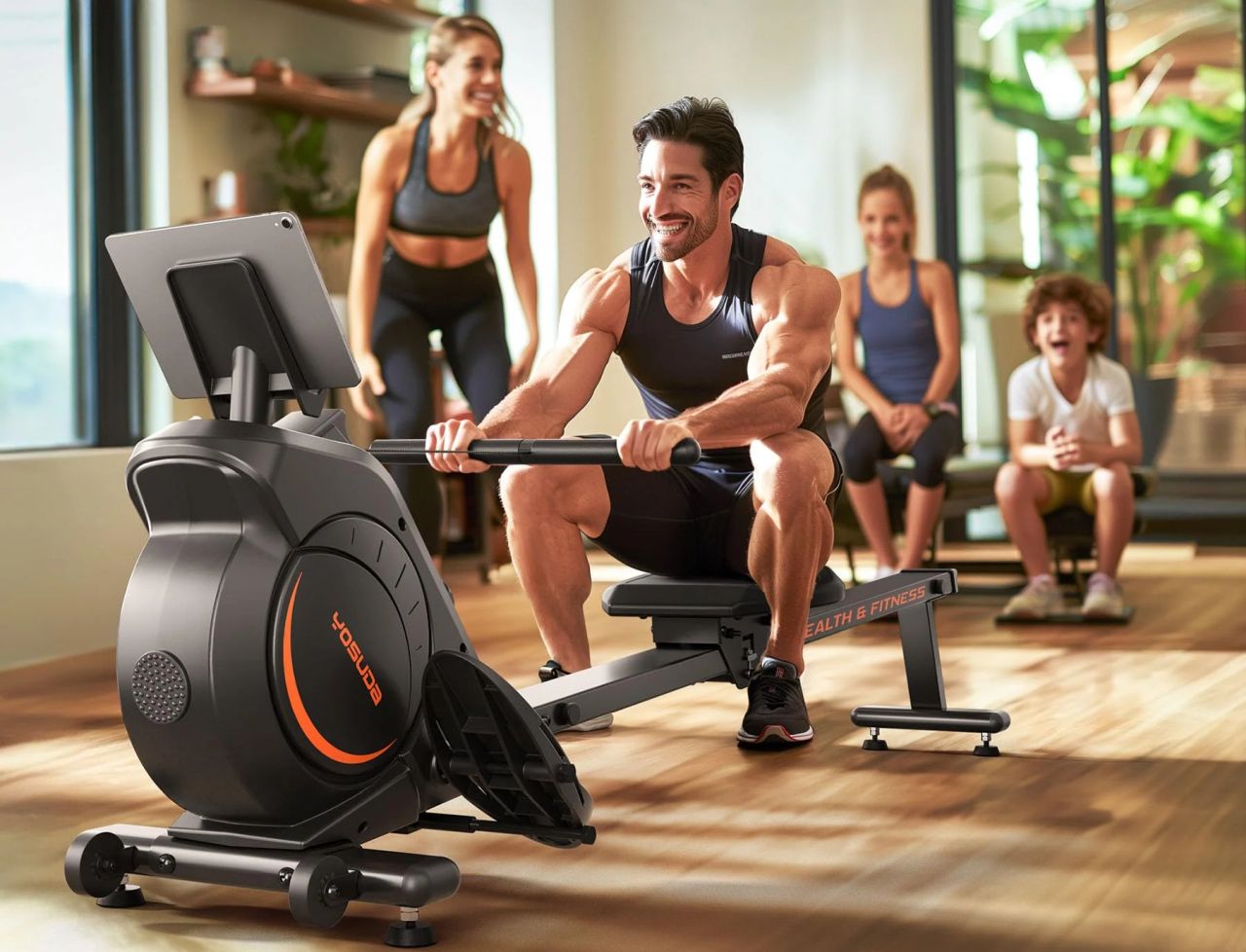 YOSUDA Magnetic Water Rowing Machine for Home