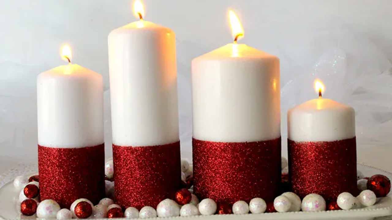 DIY Christmas candles-16