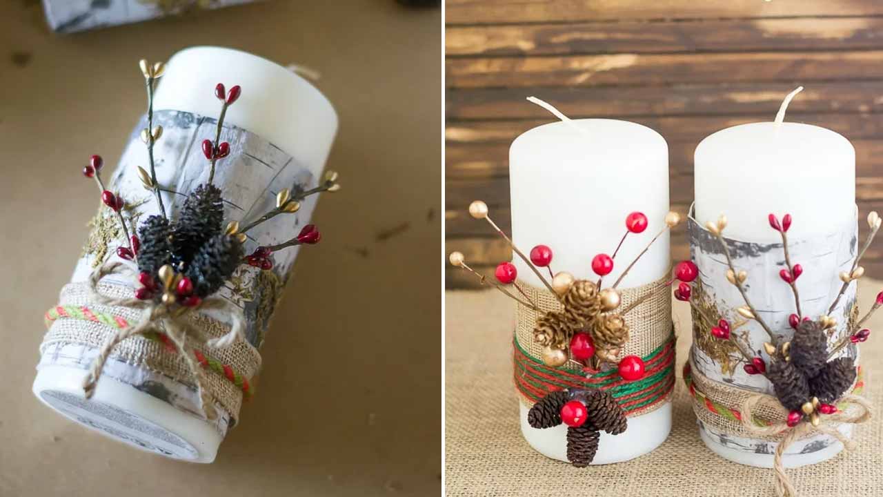 DIY Christmas candles-3