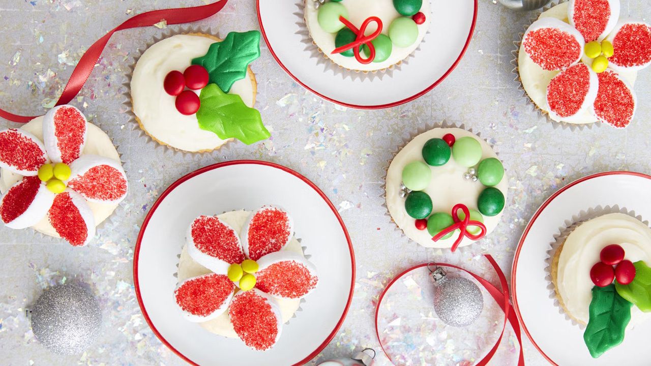 christmas candy cupcakes