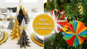 Christmas decoration from paper DIY featured image