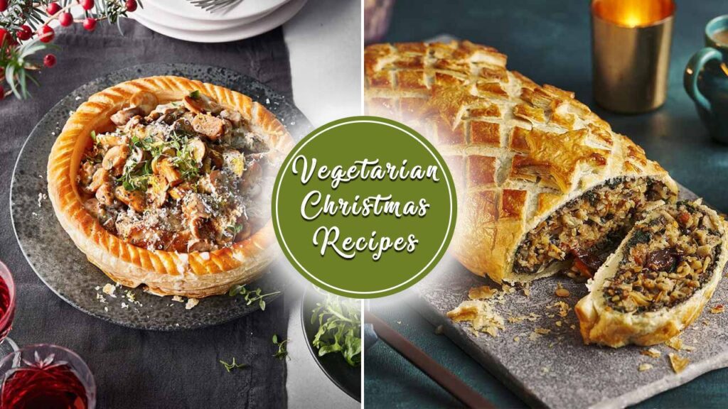 Christmas vegetarian recipes featured image
