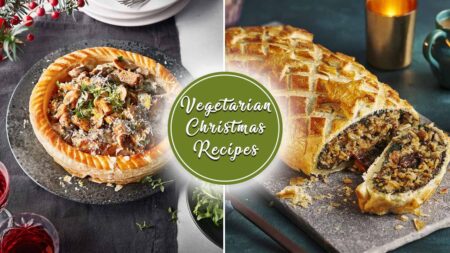 Christmas vegetarian recipes featured image