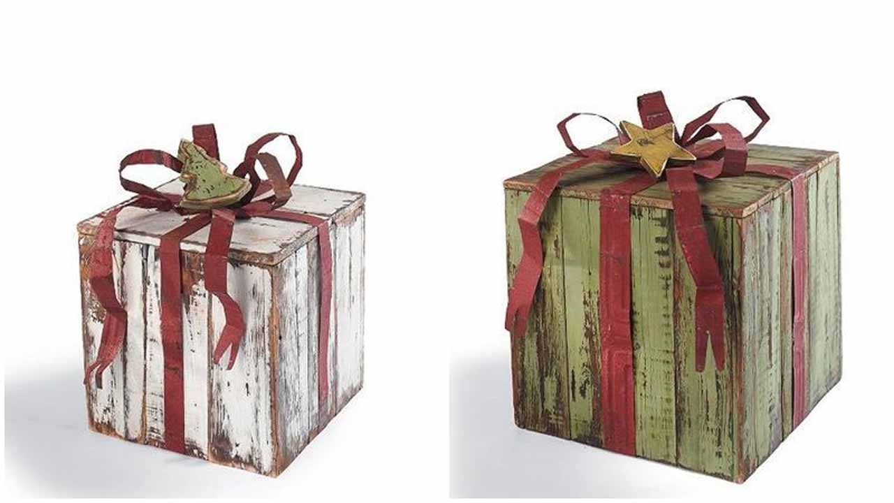 gift box pallet decoration