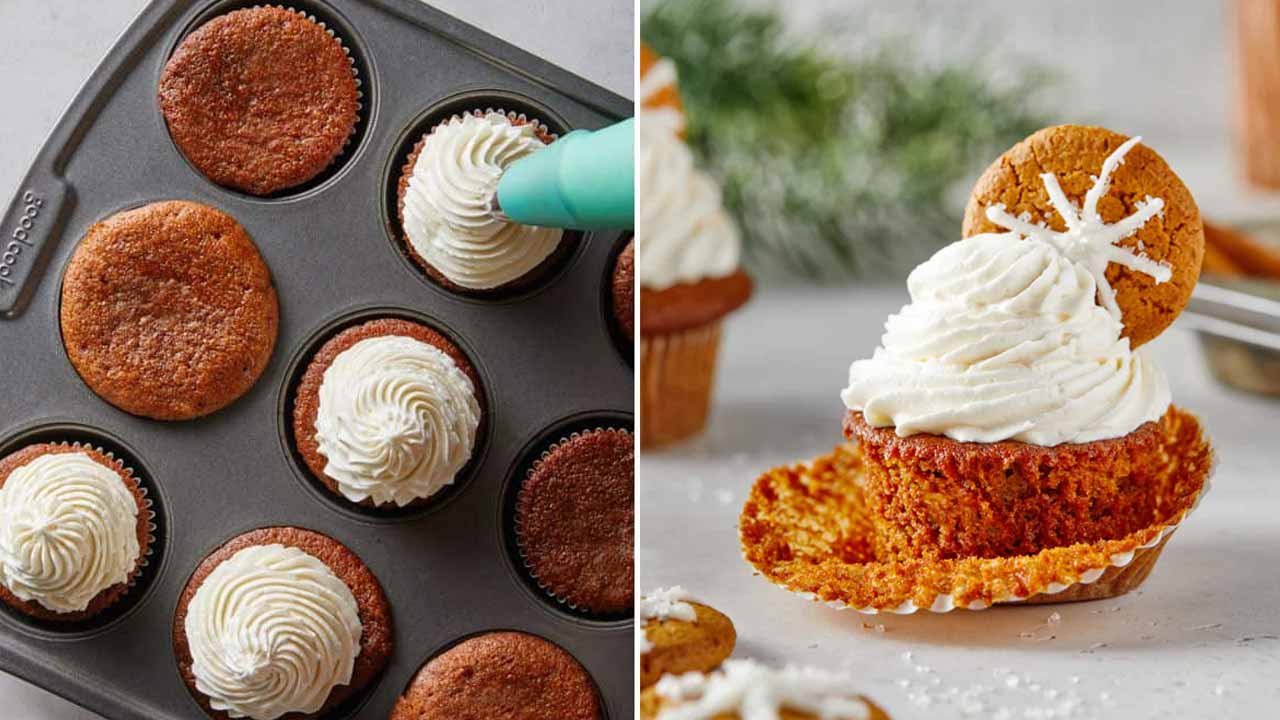 Gingerbread Cupcake for Christmas