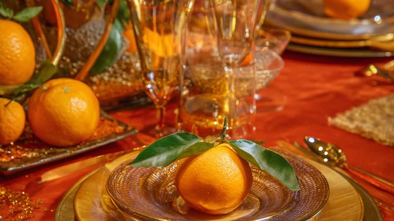 new year tablescape decoration