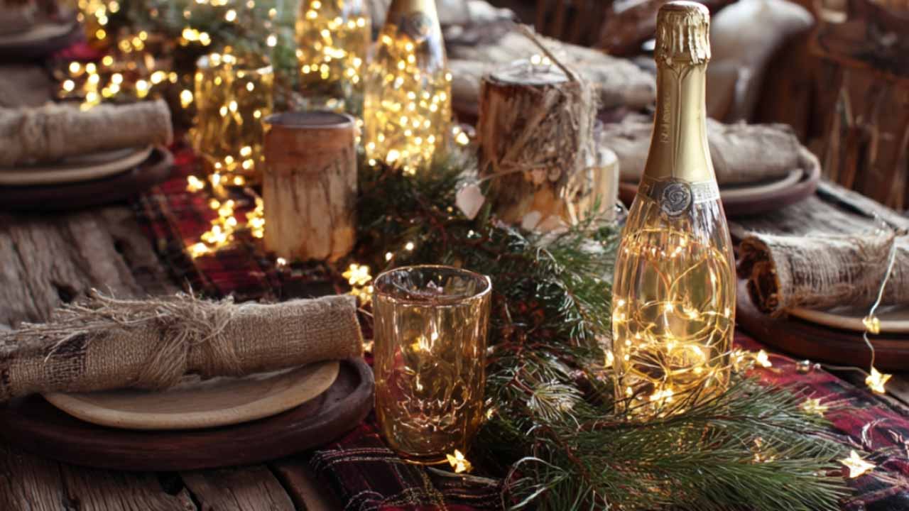 new year tablescape decoration