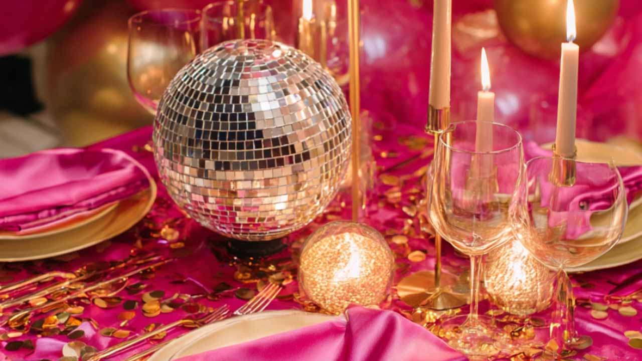 new year tablescape decoration