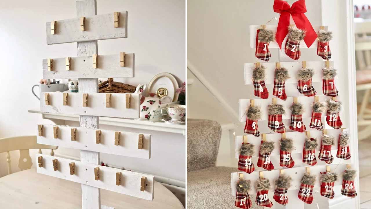 advent calendar pallet decoration