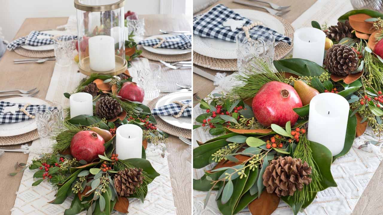 greenery table runner