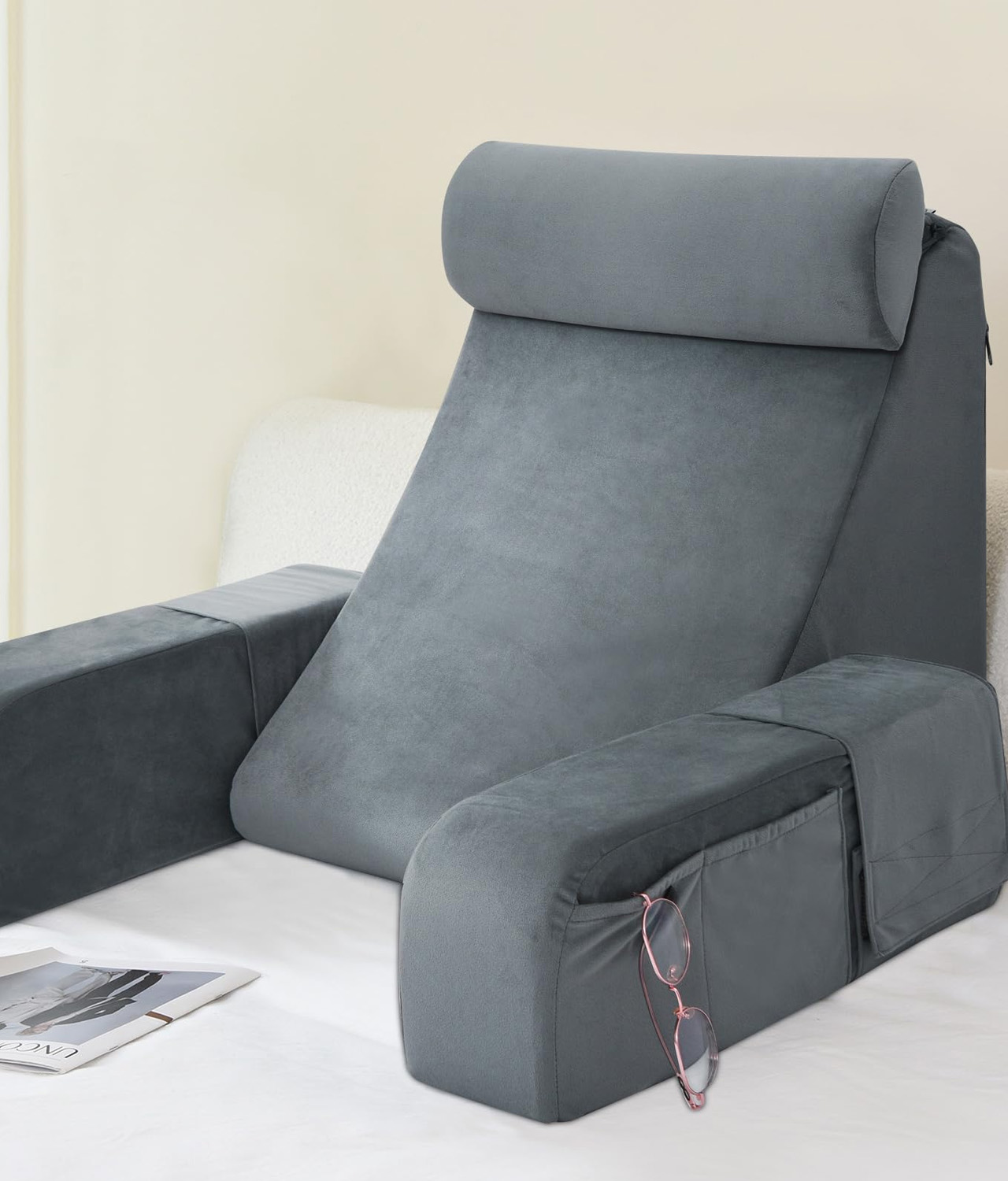 45-degrees Angled Backrest Reading Pillow