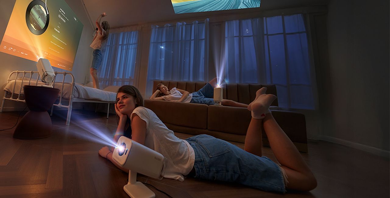 Aurzen BOOM Air Google TV Portable Projector