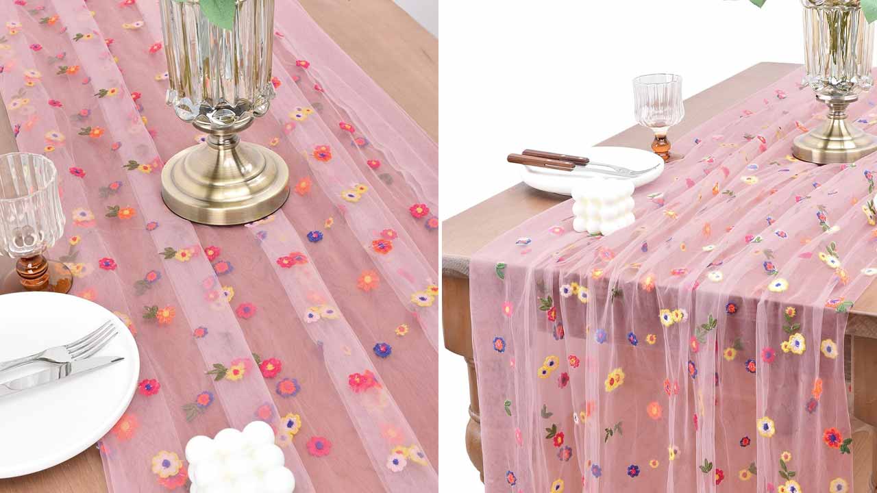 Blushing-Pink-Valentines-Day-Table-Runner