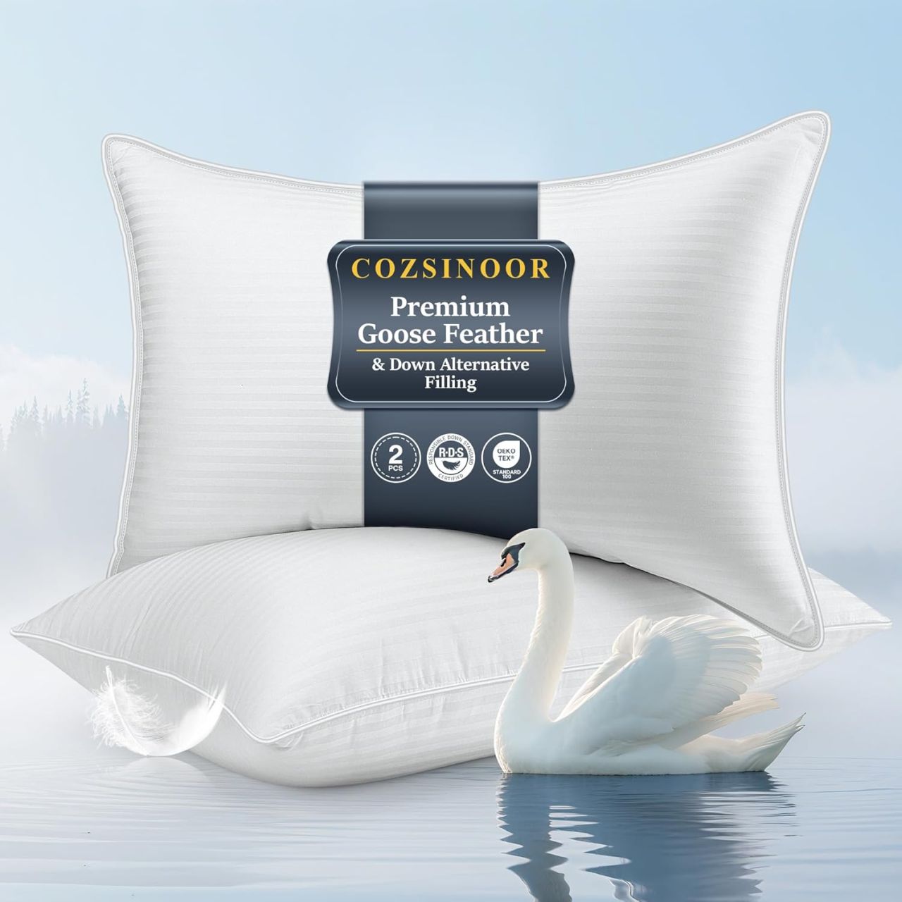 COZSINOOR Goose Feather Pillows