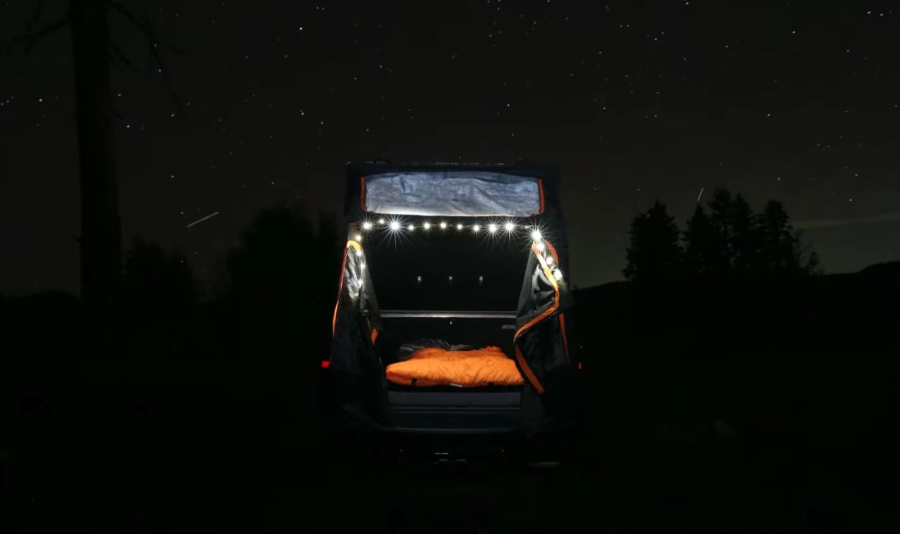 This Tonneau Cover Transforms Into Hard-Walled Tent