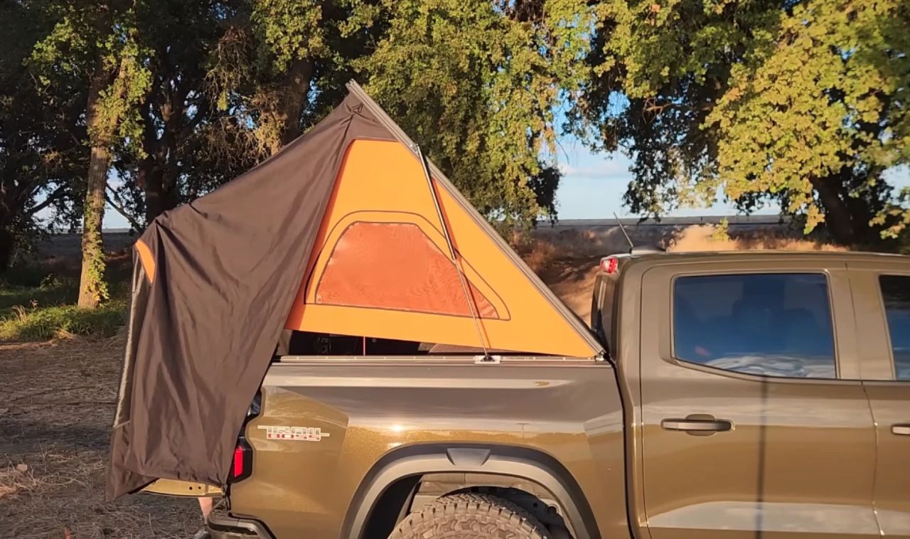 This Tonneau Cover Transforms Into Hard-Walled Tent