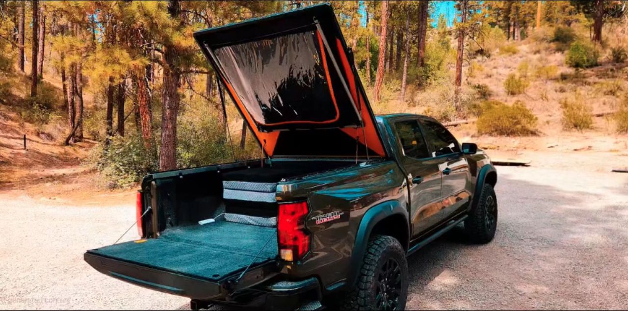 This Tonneau Cover Transforms Into Hard-Walled Tent