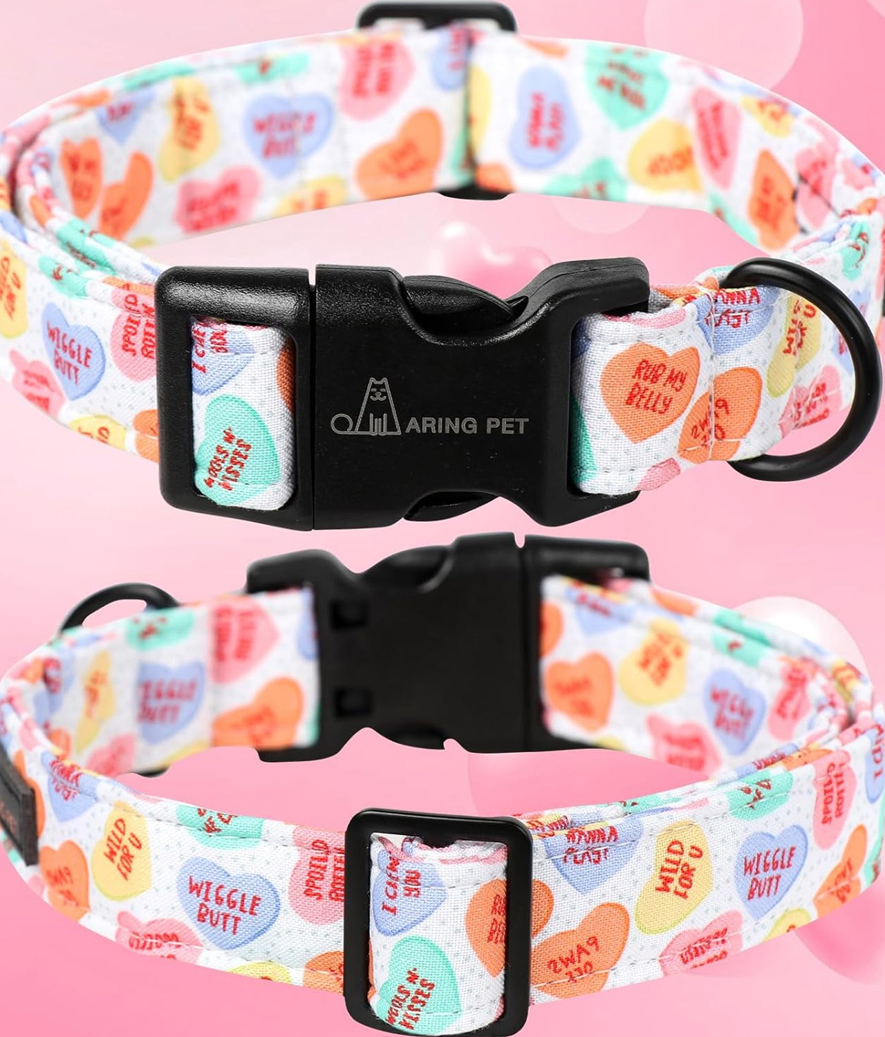 Candy Heart Pet Collars