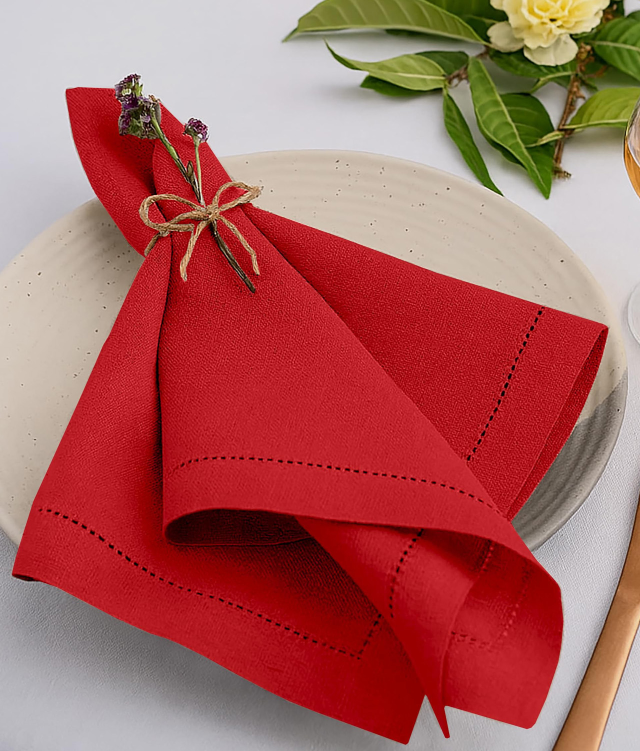 Classic hemstitched Cloth Napkins