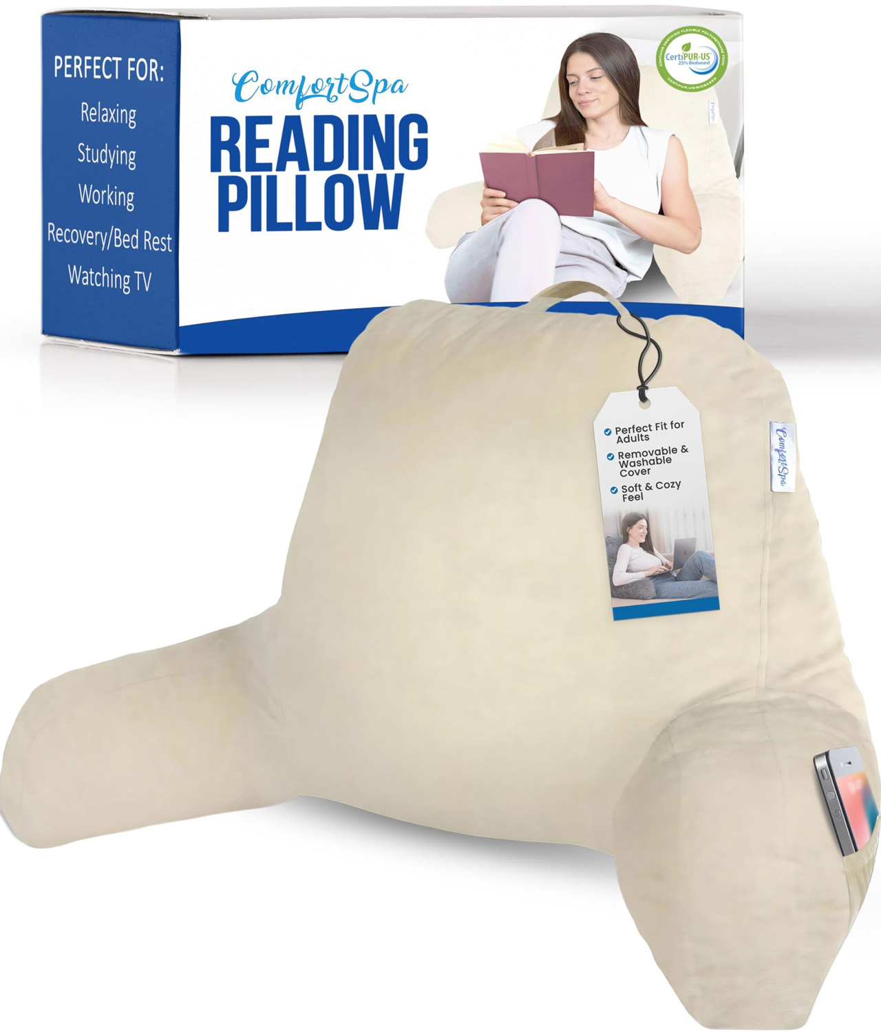 ComfortSpa Backrest Reading Pillow