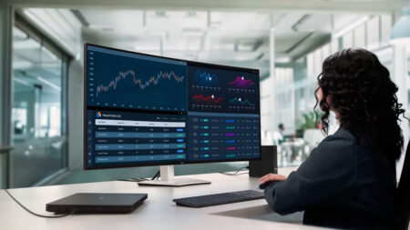 The 52-In 6K Dell UltraSharp Rethinks Multitasking Displays at CES UltraSharp 52 Thunderbolt Hub Monitor by DELL