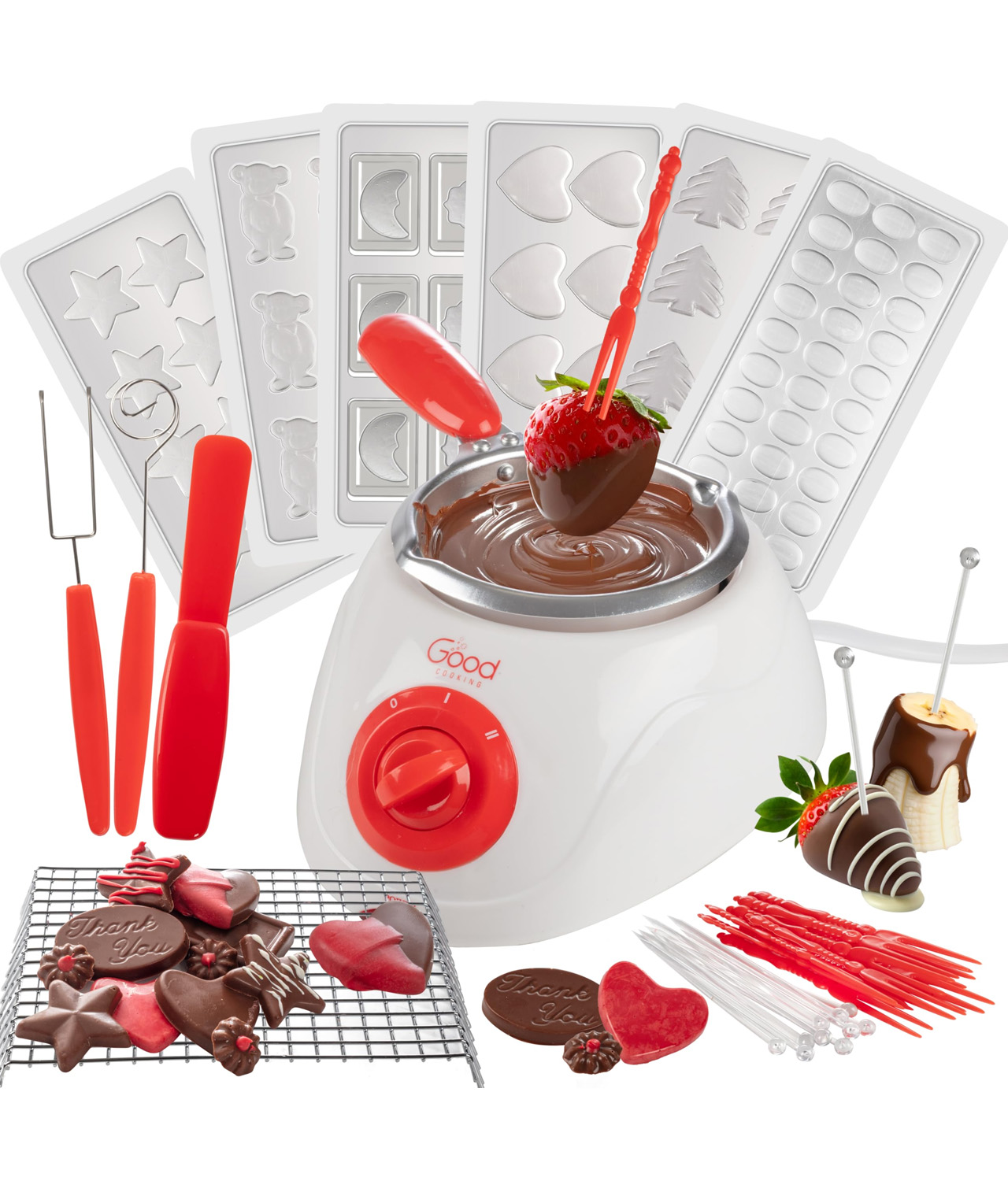 Electric Chocolate Melting Pot Set