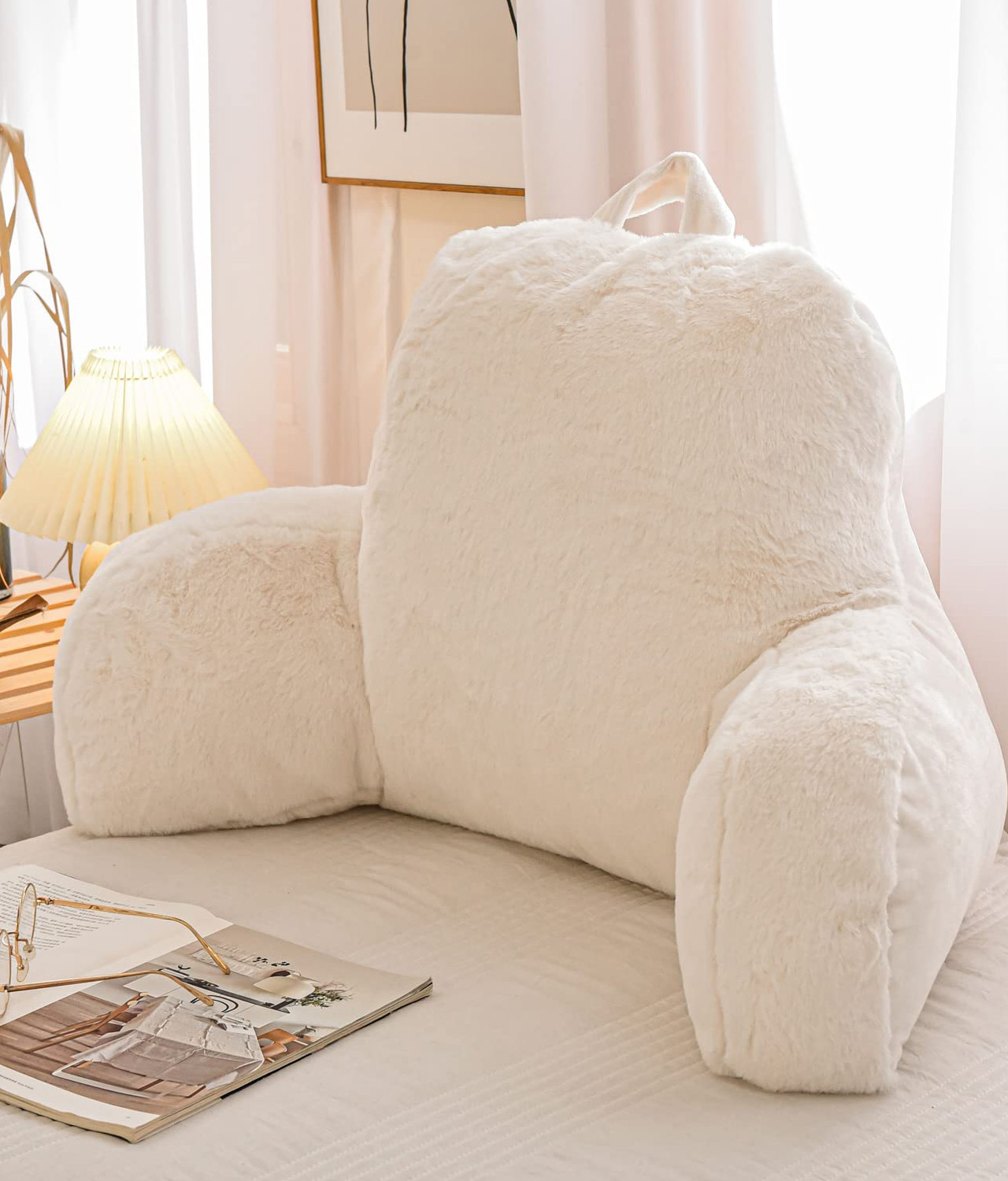Faux Fur Reading Pillow