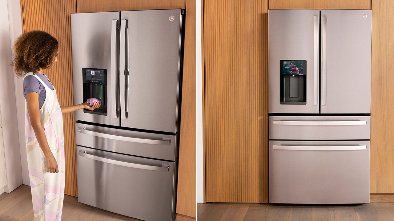 GE Profile Smart 4-Door French-Door Refrigerator with Kitchen Assistant