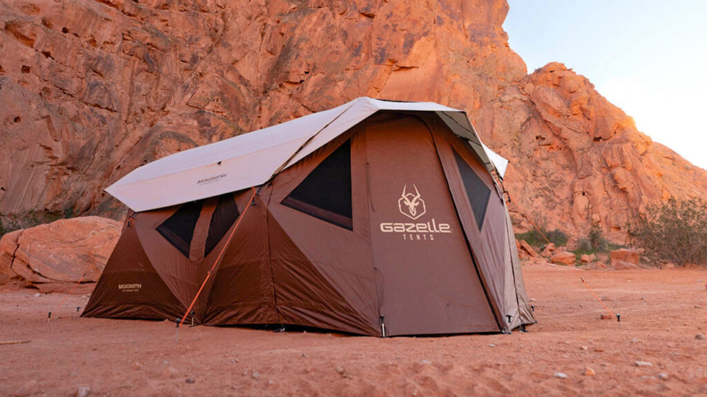 Gazelle Tent Sets up in 90 Seconds, Delivers Strong Four-Season Performance With its Hub-Style Fiberglass Frame