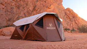 Gazelle Tent Sets up in 90 Seconds, Delivers Strong Four-Season Performance With its Hub-Style Fiberglass Frame