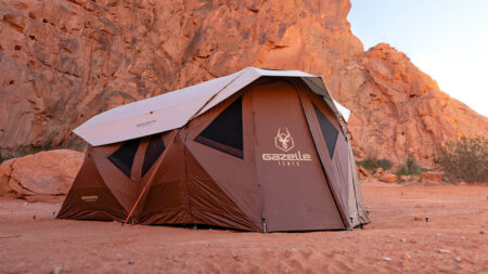 Gazelle Tent Sets up in 90 Seconds, Delivers Strong Four-Season Performance With its Hub-Style Fiberglass Frame