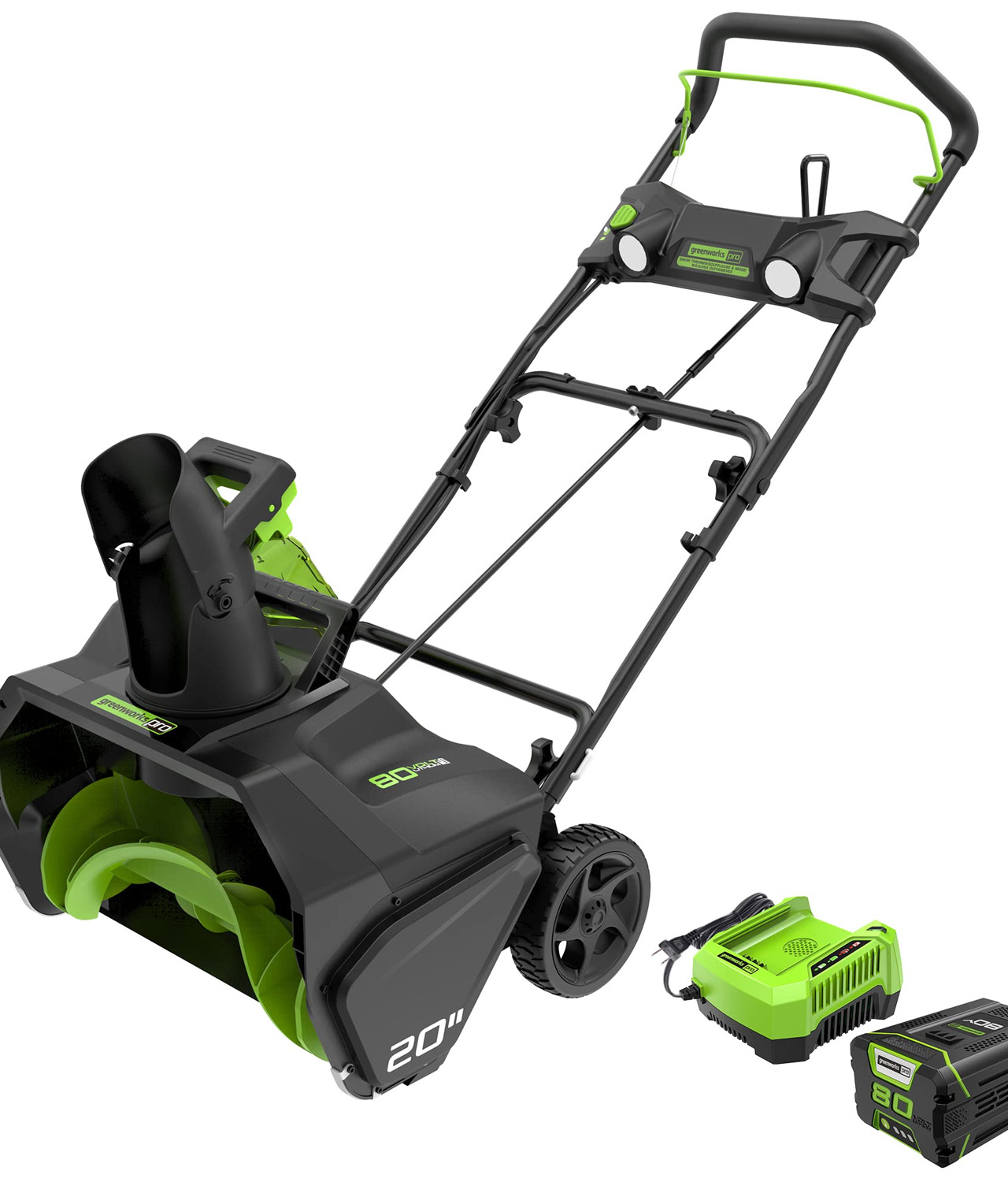 Greenworks Cordless Snow Blower on Wheels
