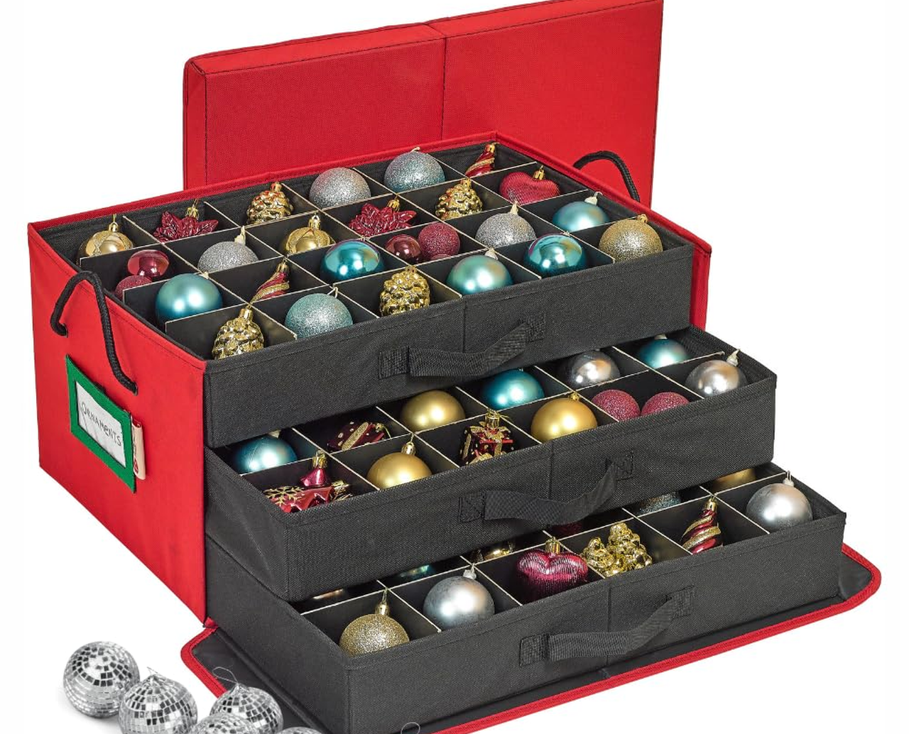 HOLDN’ STORAGE Christmas Ornament Storage Box