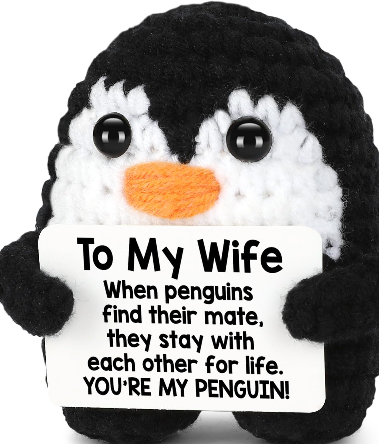 Handmade Crochet Emotional Mini Penguin