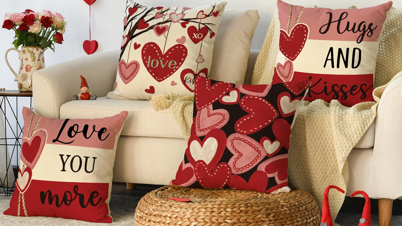 Hugs and Kisses Throw Pillow Covers