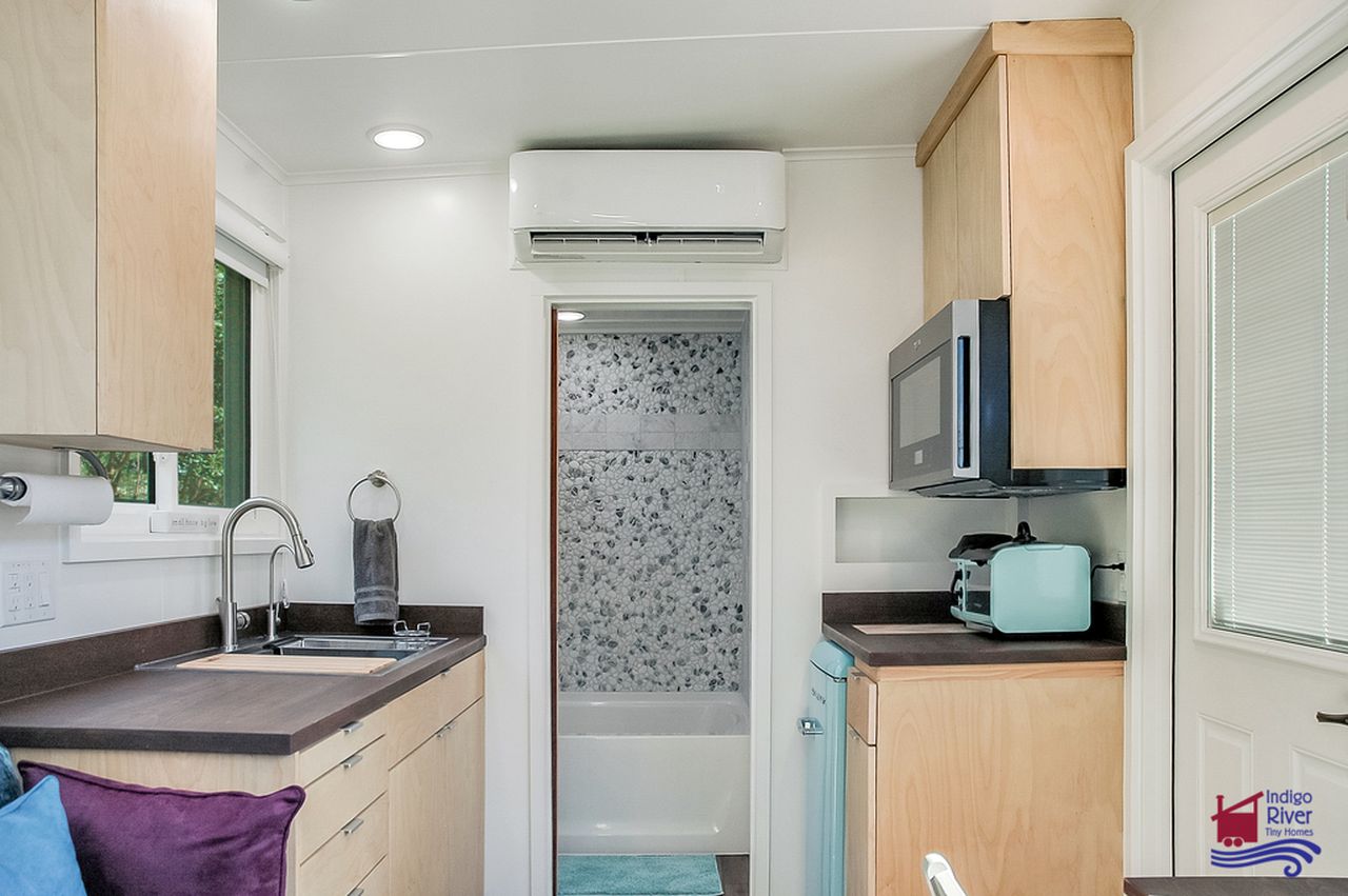 Indigo Go Tiny House Accommodates Everything on a Single Floor - bathroom 