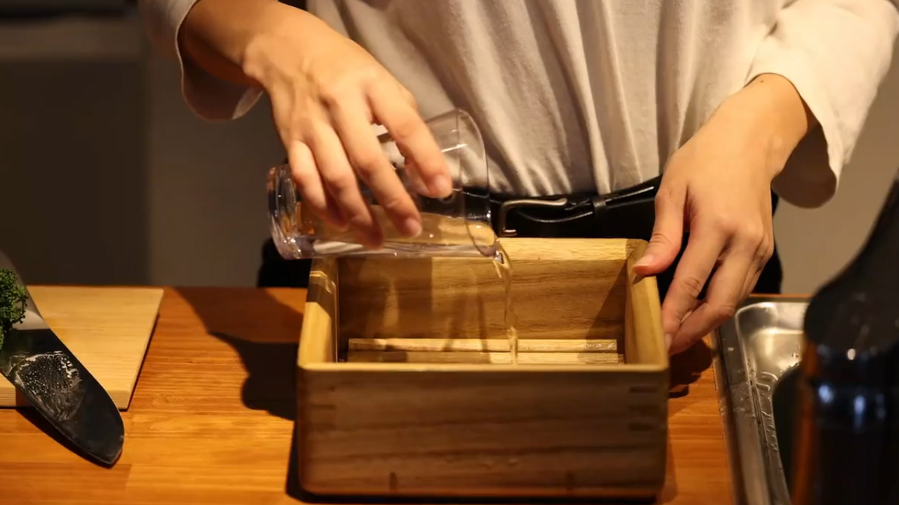 Delicious meal is cooked with just steaming