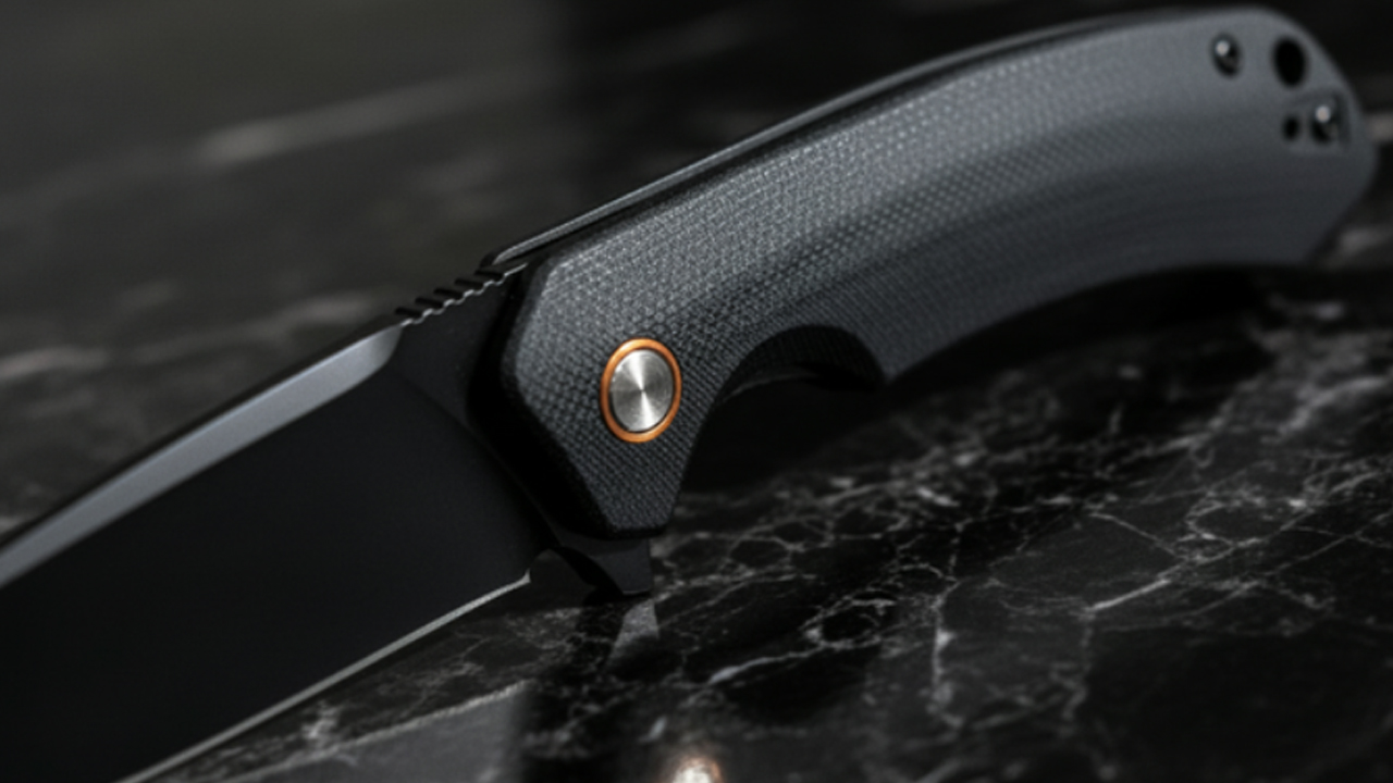 Knight Fang Titanium EDC Knife one-hand opening